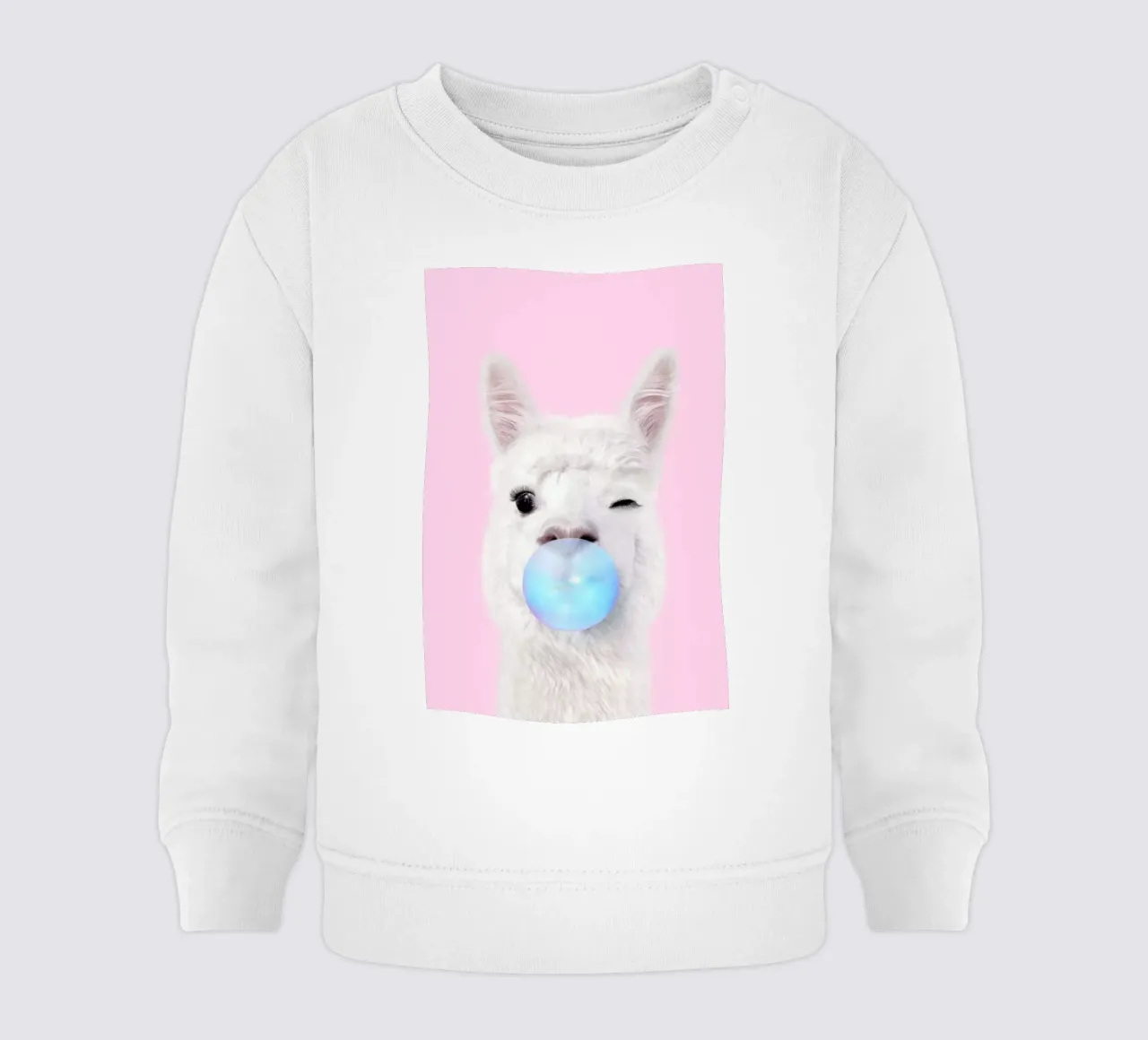 Bubblegum Lama felpa neonato da Paul Fuentes Design