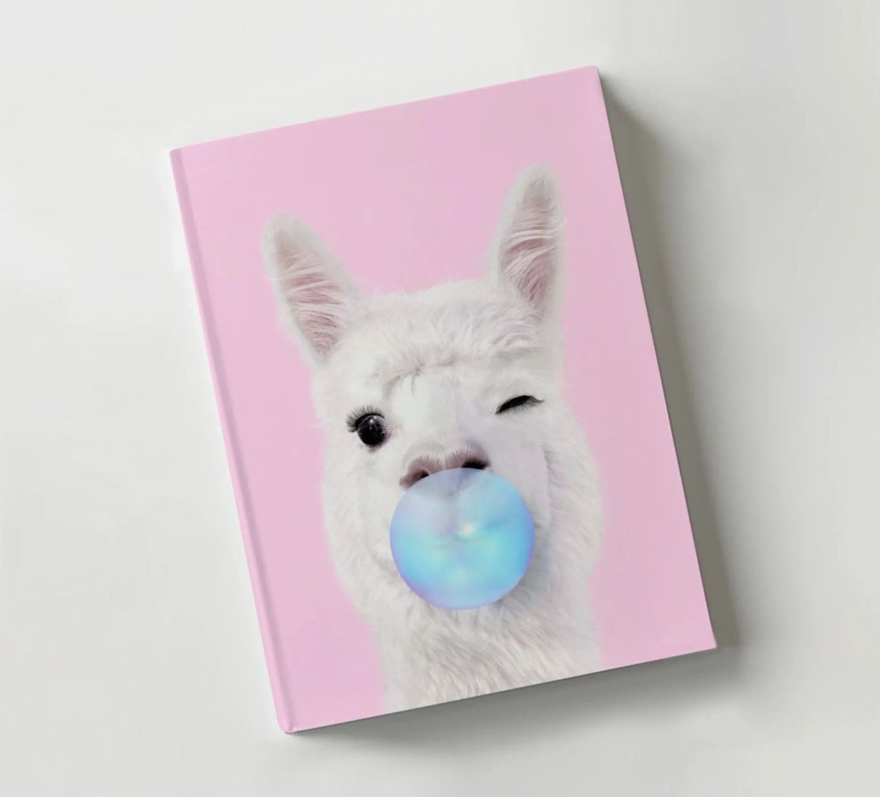 Bubblegum Lama notebook by Paul Fuentes Design