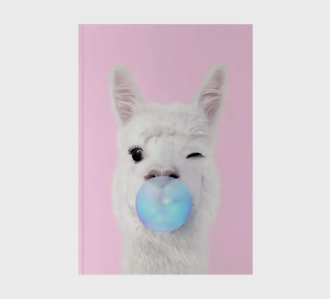 Bubblegum Lama carnet de notes de Paul Fuentes Design