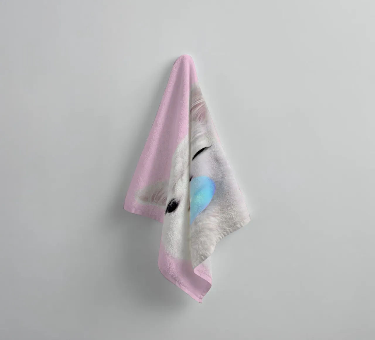Bubblegum Lama Handtuch von Paul Fuentes Design