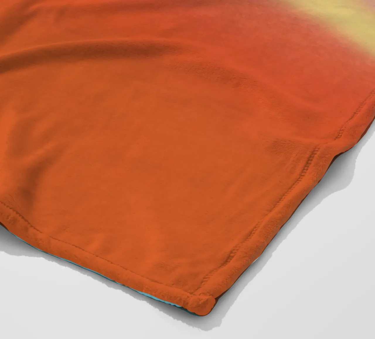 Sunset gradient horizon fleece blanket by Little Dean