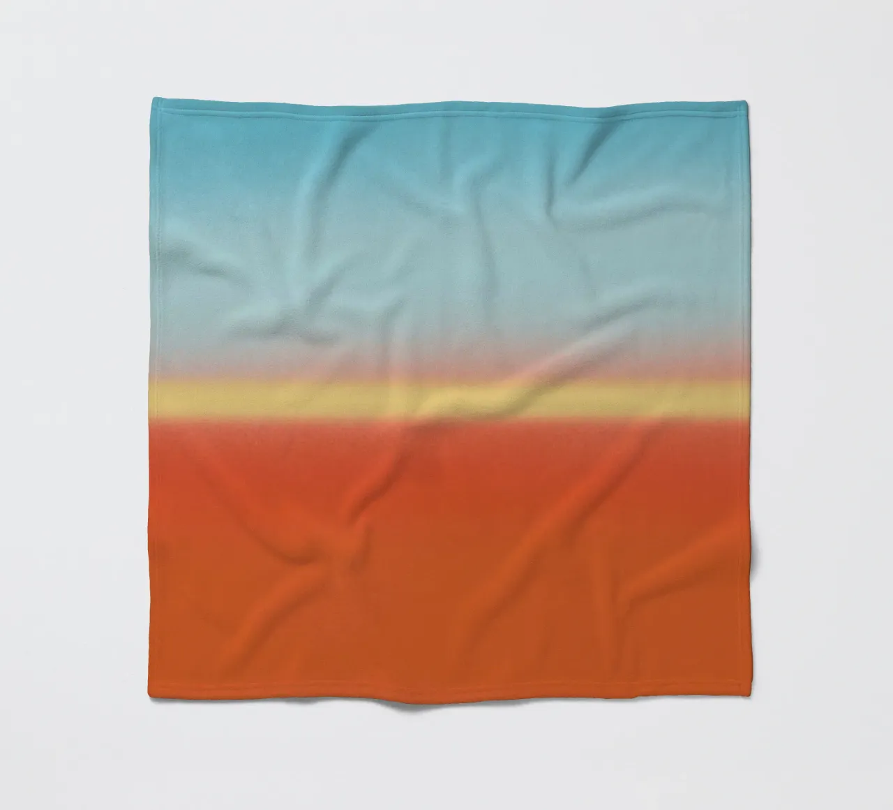 Sunset gradient horizon fleece blanket by Little Dean