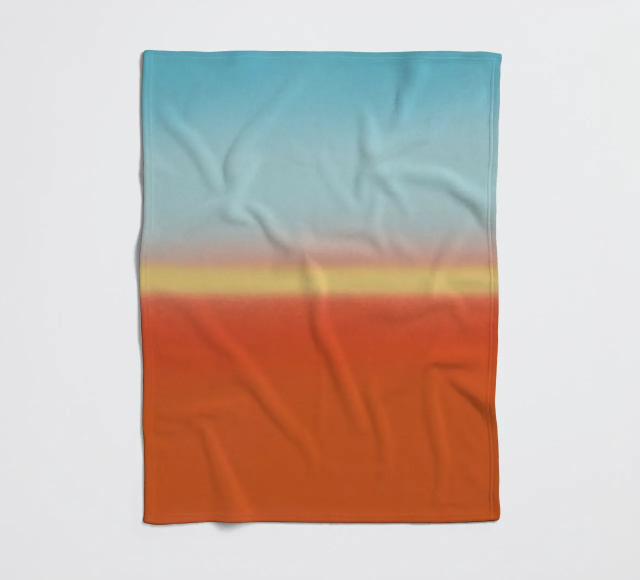 Sunset gradient horizon fleece blanket by Little Dean