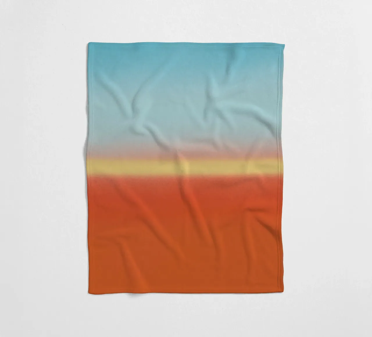 Sunset gradient horizon fleece blanket by Little Dean
