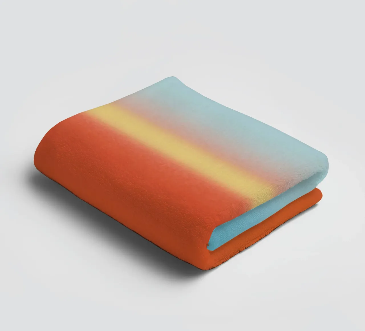 Horizon met zonsondergangsverloop badhanddoek van Little Dean