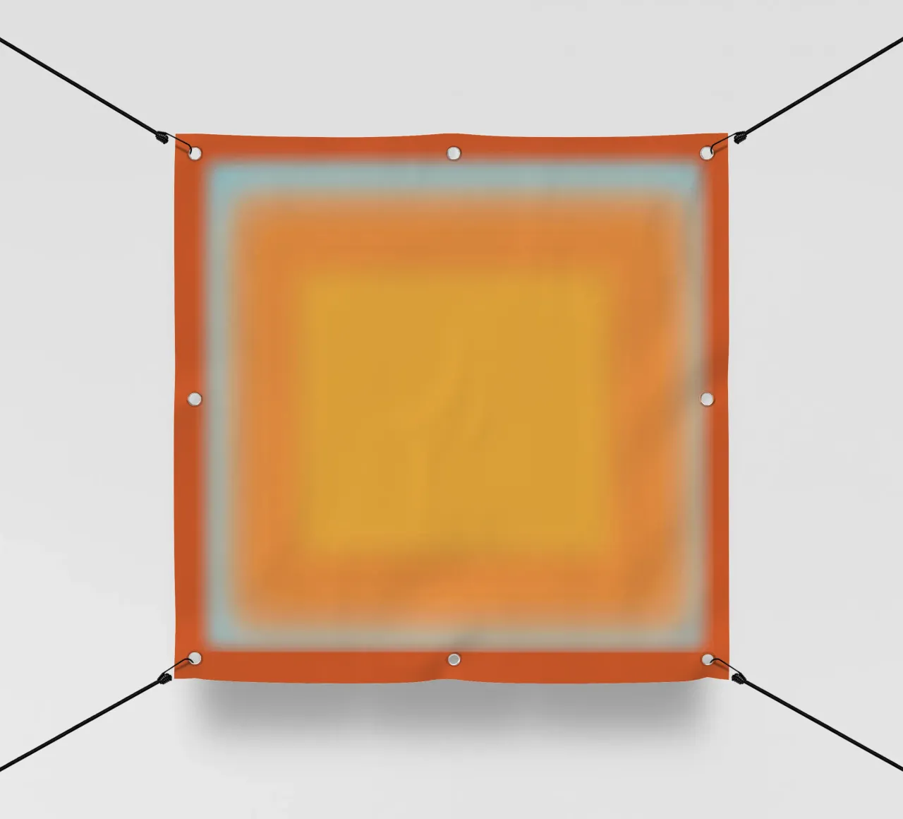 Gradiente arancione e rosso telo in pvc da Little Dean