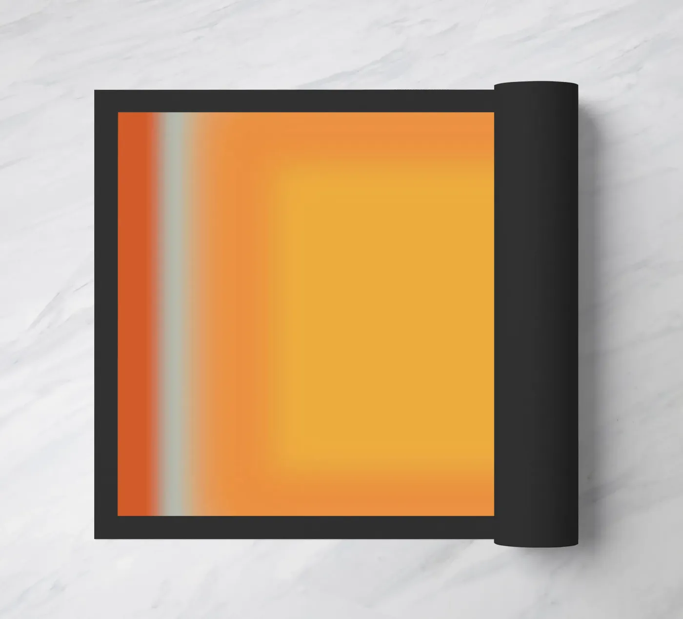 Gradiente arancione e rosso zerbino da Little Dean