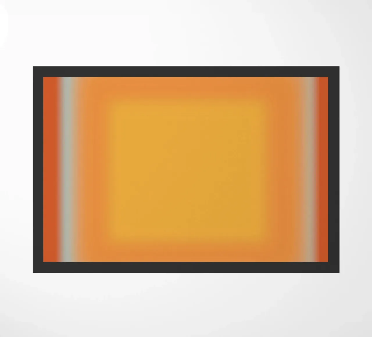 Orange und roter Farbverlauf Fußmatte von Little Dean
