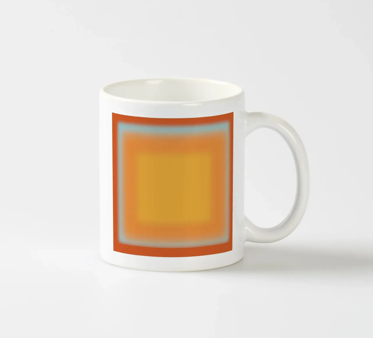 Dégradé orange et rouge mug en céramique de Little Dean