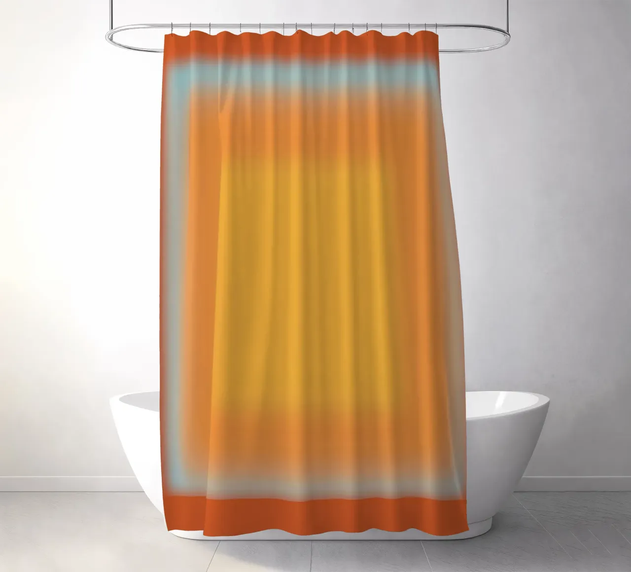 Gradiente arancione e rosso tenda da doccia da Little Dean