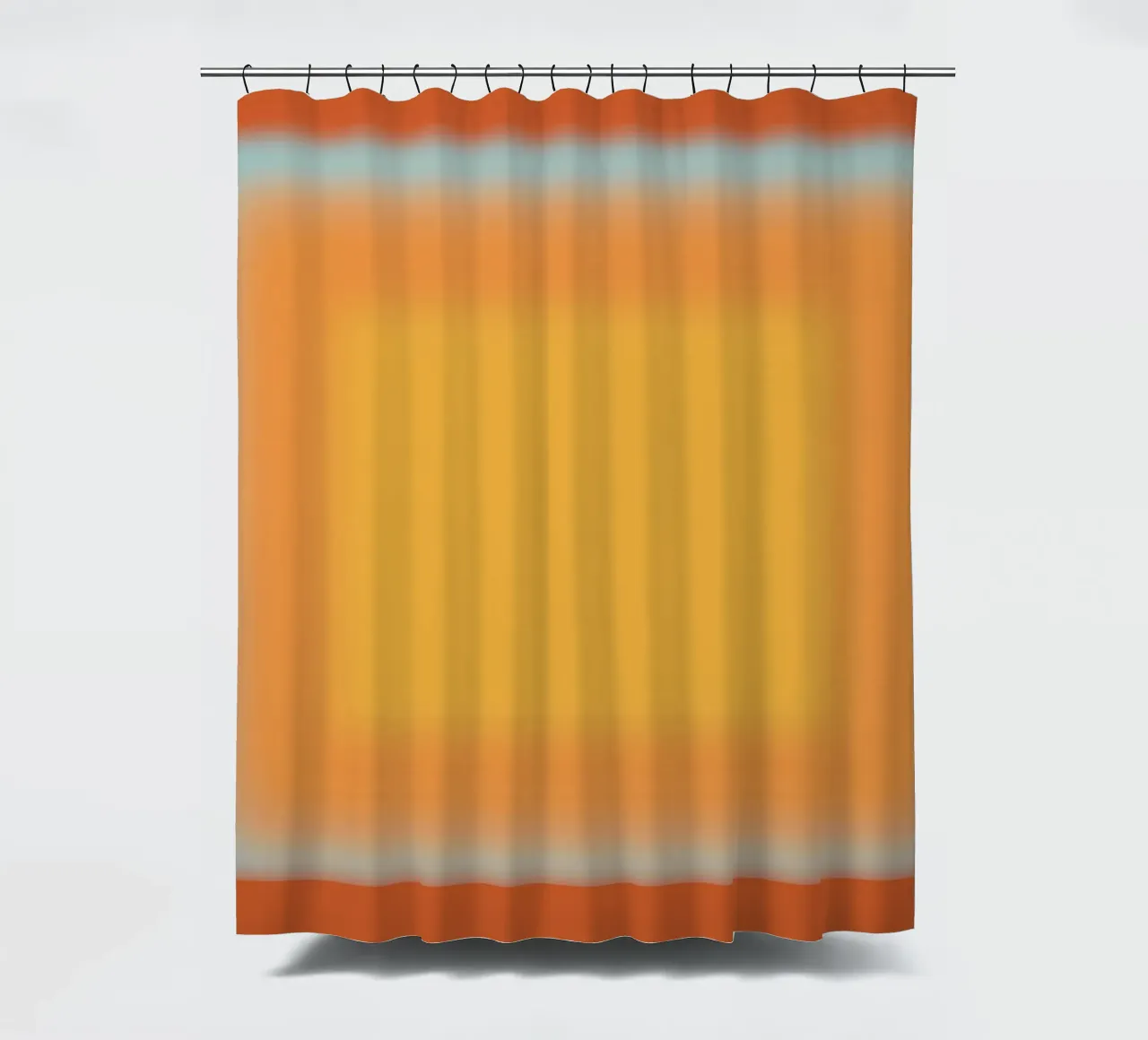 Gradiente arancione e rosso tenda da doccia da Little Dean