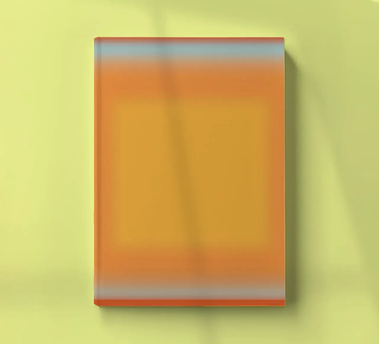Orange and red gradient notebook by Little Dean