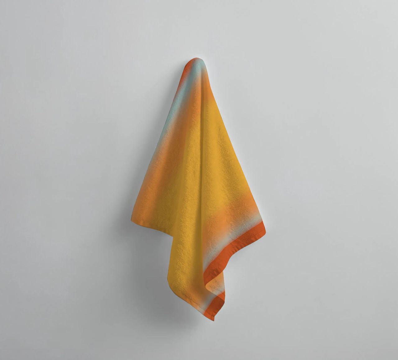 Gradiente arancione e rosso asciugamano da bagno da Little Dean