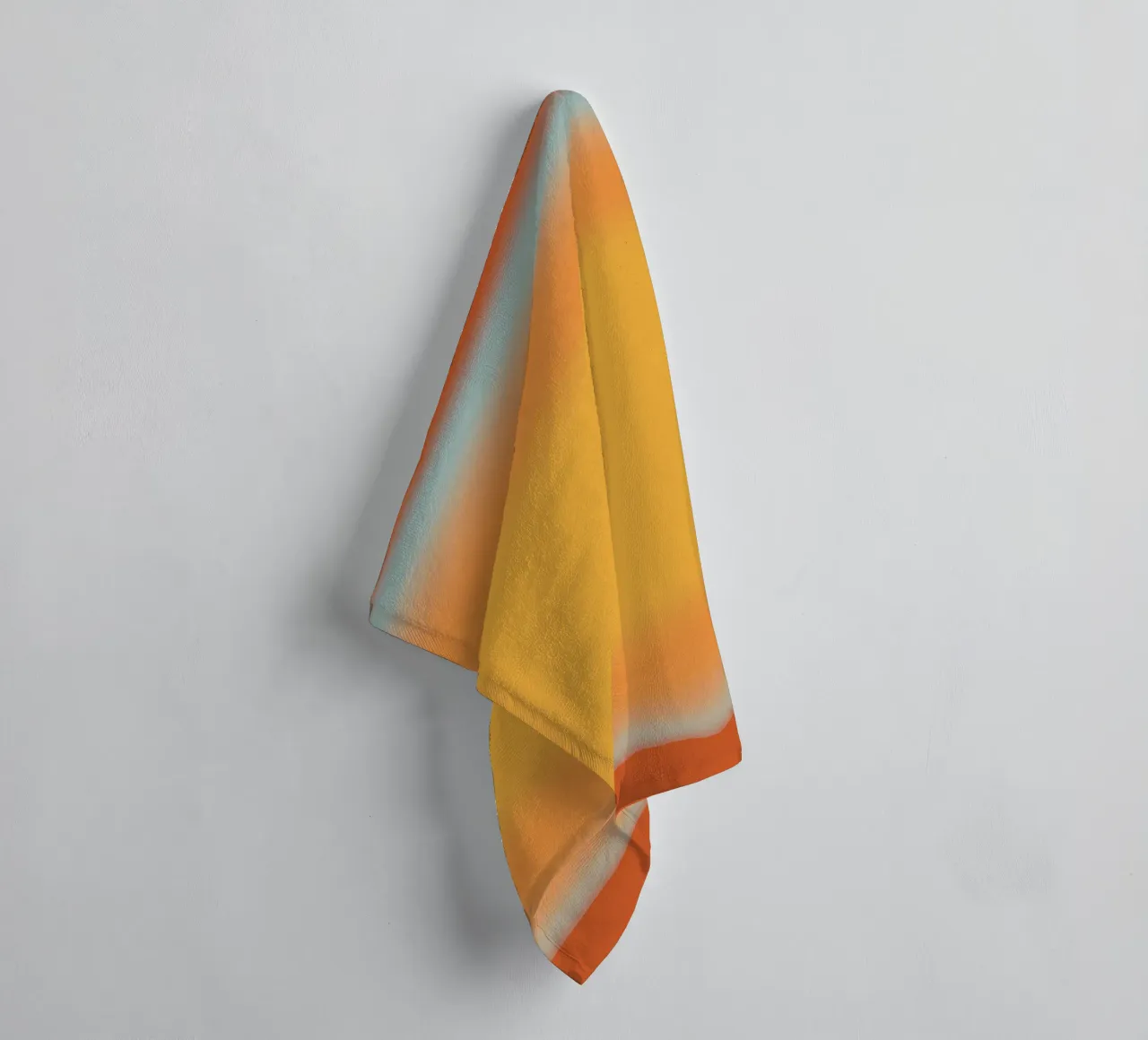 Orange and red gradient towel by Little Dean
