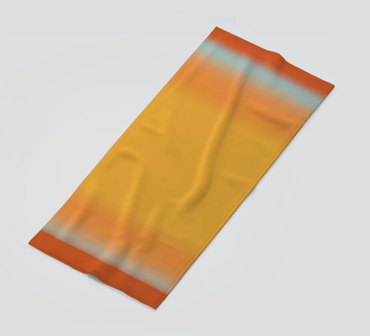 Gradiente arancione e rosso telo mare da Little Dean