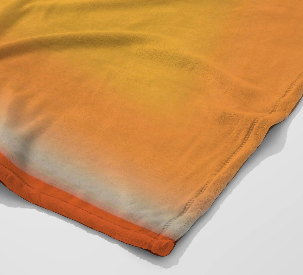 Gradiente arancione e rosso coperta in pile da Little Dean