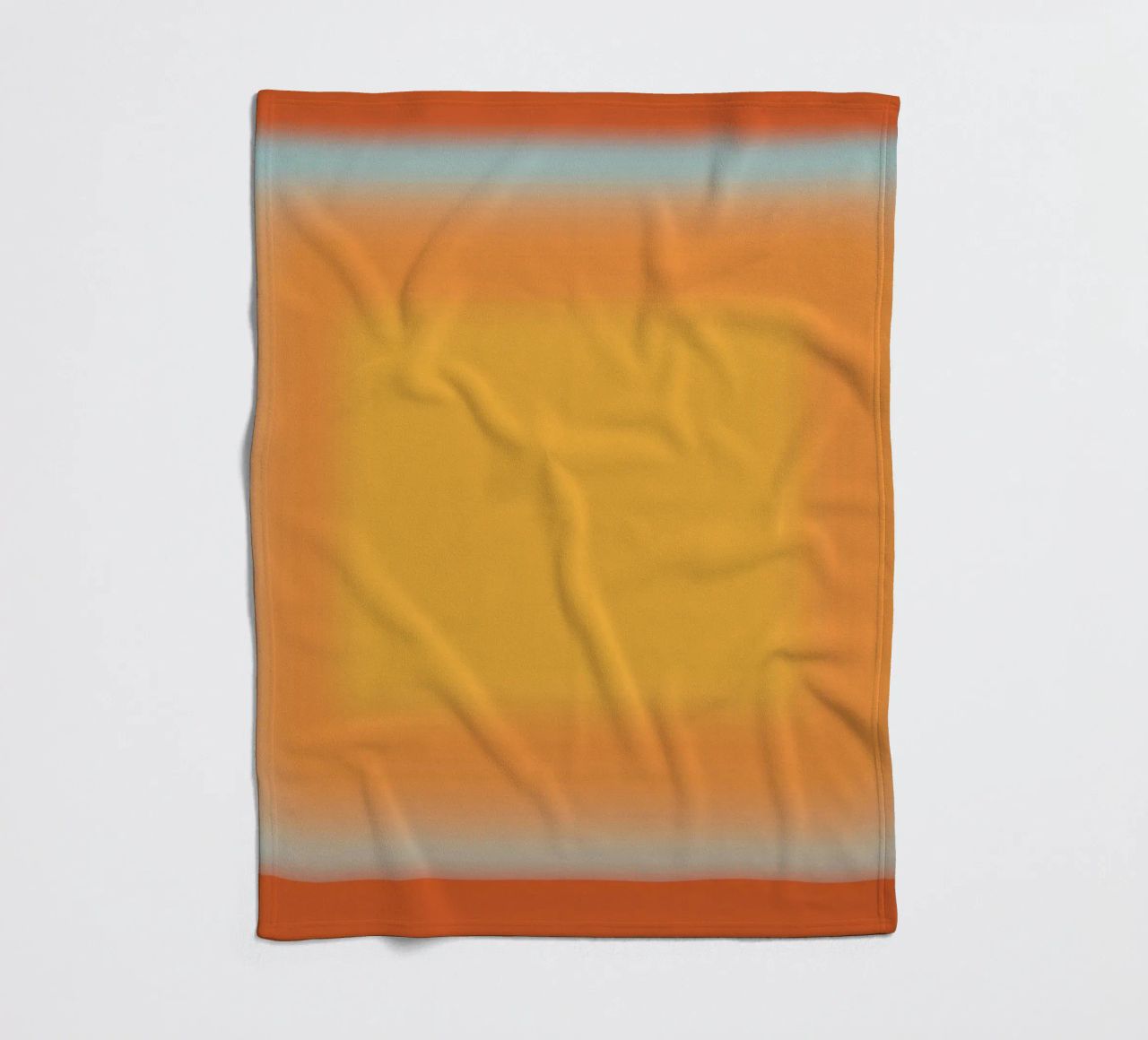 Gradiente arancione e rosso coperta in pile da Little Dean
