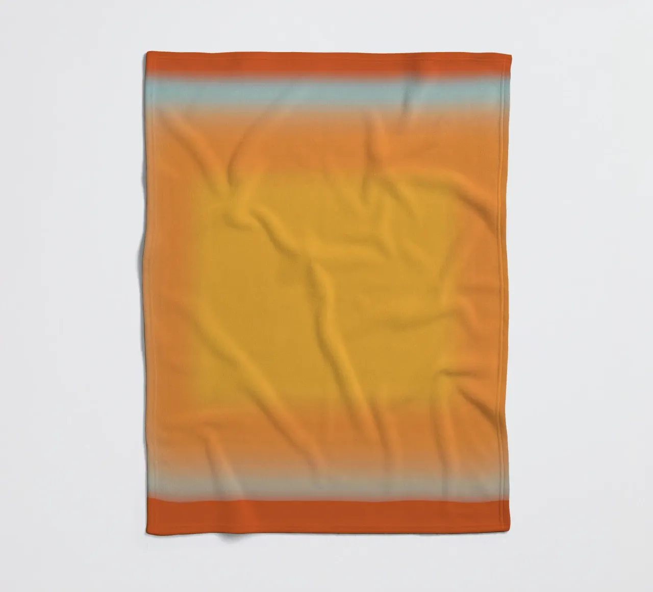 Gradiente arancione e rosso coperta in pile da Little Dean