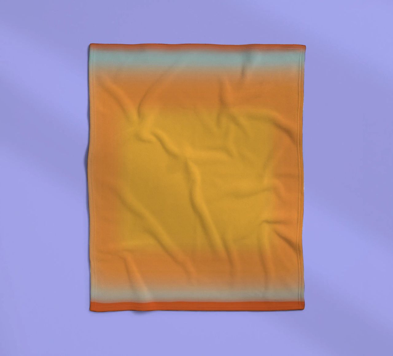 Gradiente arancione e rosso coperta in pile da Little Dean