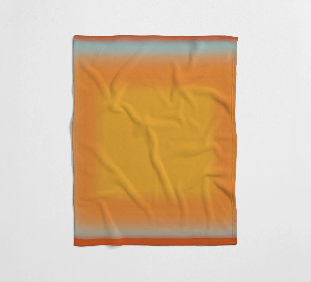 Gradiente arancione e rosso coperta in pile da Little Dean