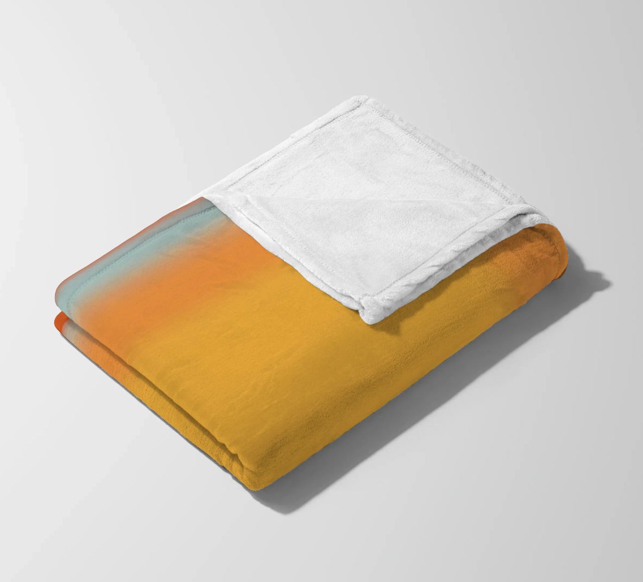 Gradiente arancione e rosso coperta in pile da Little Dean