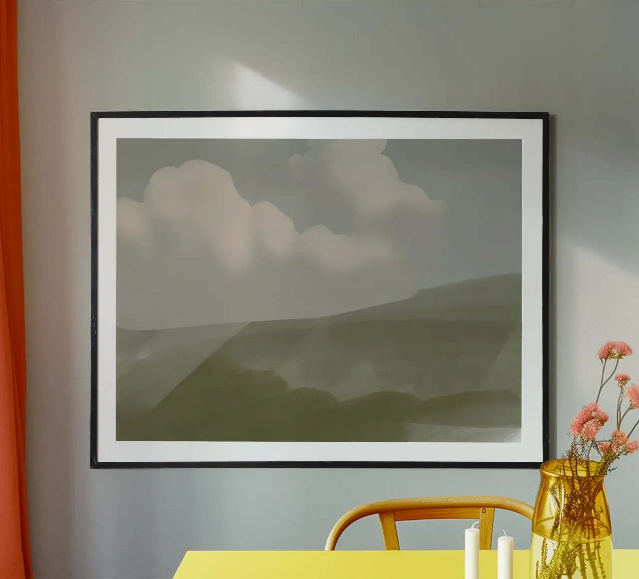 Distant downpour poster by Little Dean