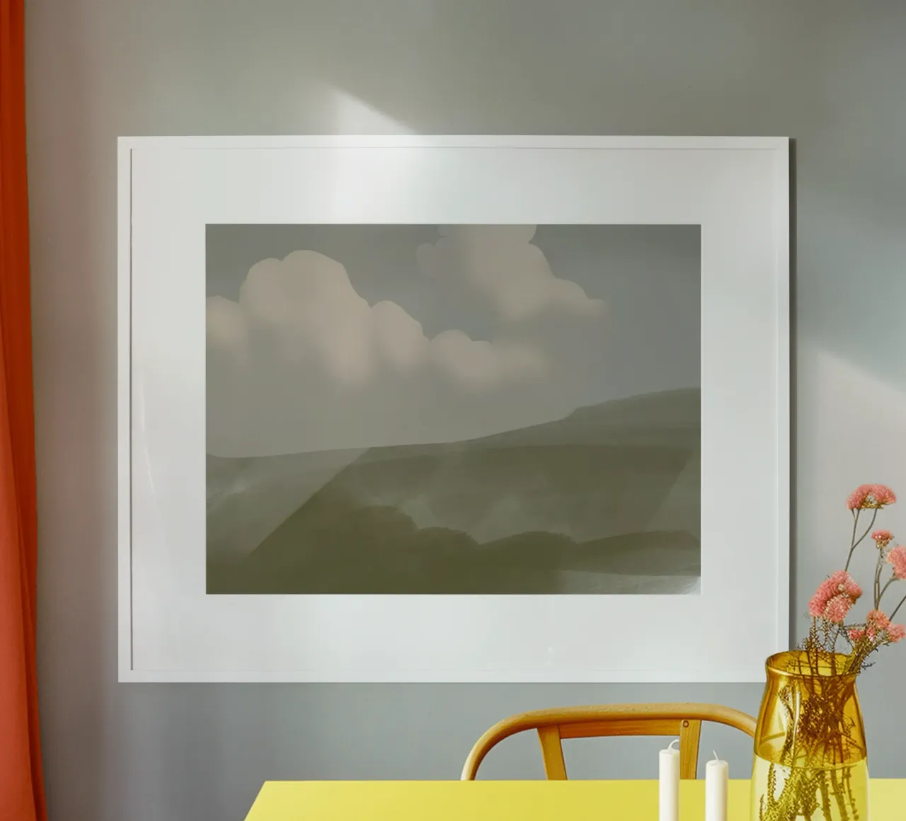 Distant downpour poster by Little Dean