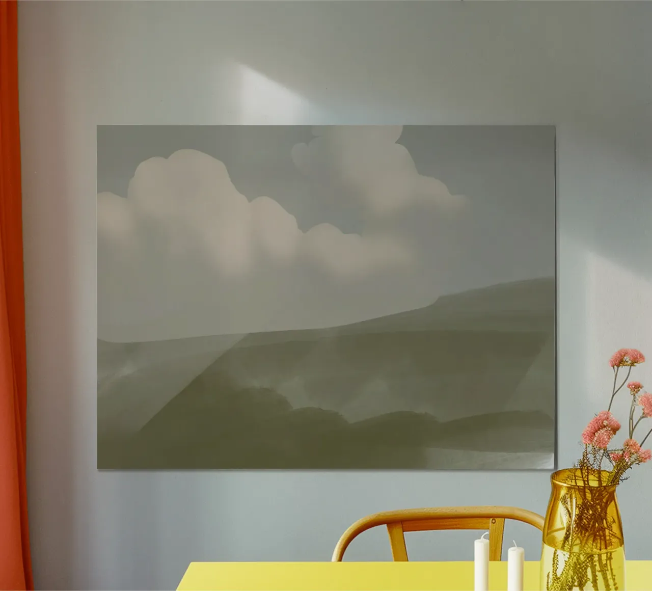 Distant downpour poster by Little Dean