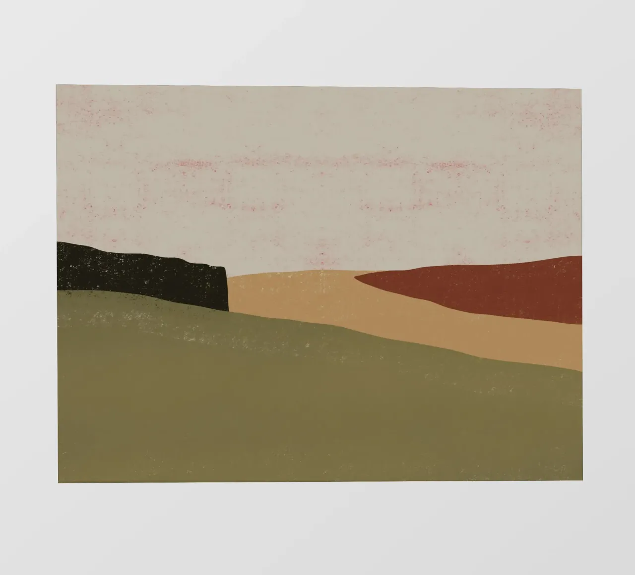 Paesaggio bruno-rossastro telo in pvc da Little Dean