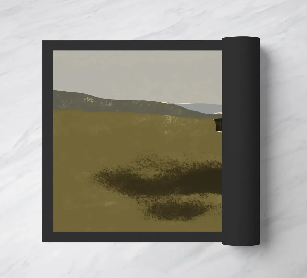 Ruwe schaduwen deurmat van Little Dean