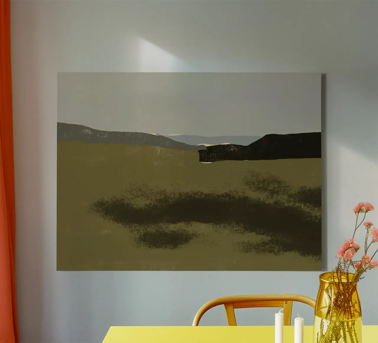 Ruwe schaduwen canvas van Little Dean