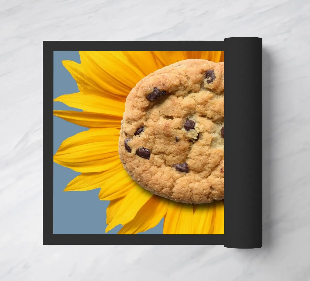 Sunflower cookie doormat by Little Dean