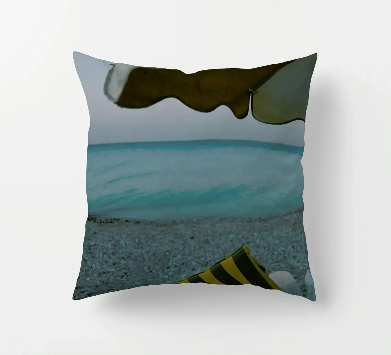 Beach Melancholie cuscino da Chris Abatzis