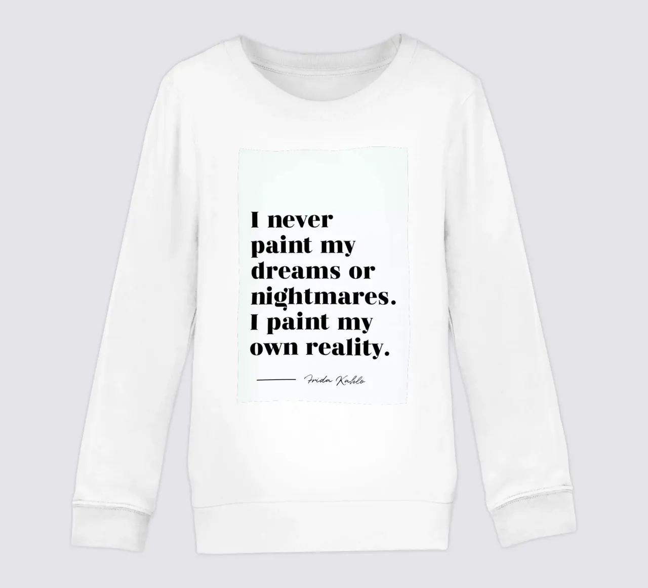 Paint Reality felpa bambino da typed