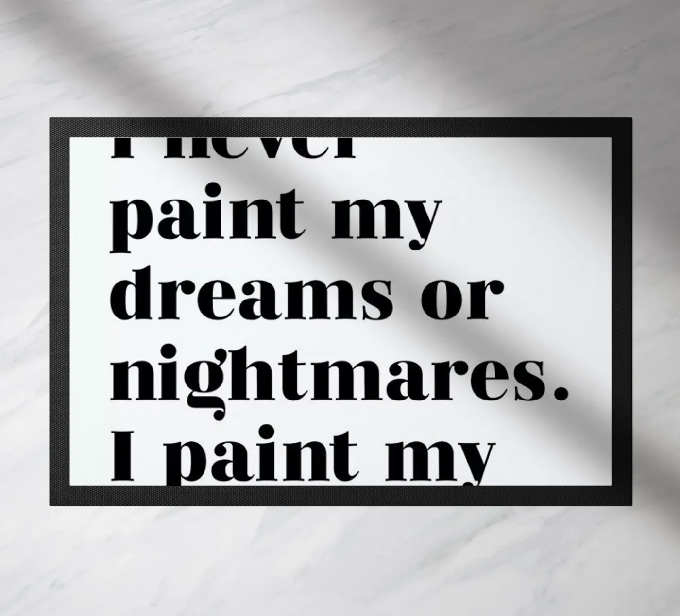 Paint Reality doormat by typed