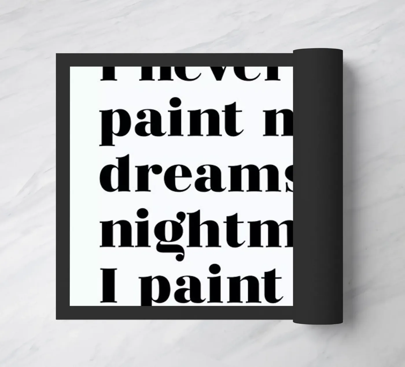 Paint Reality doormat by typed