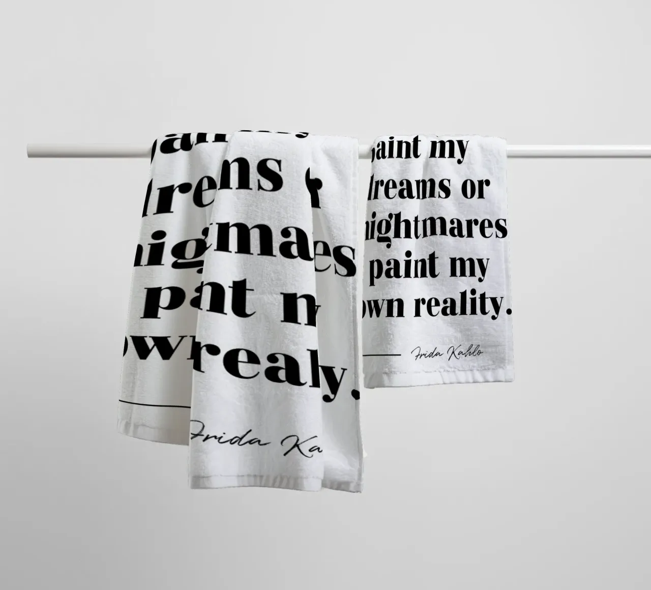 Paint Reality asciugamano da bagno da typed