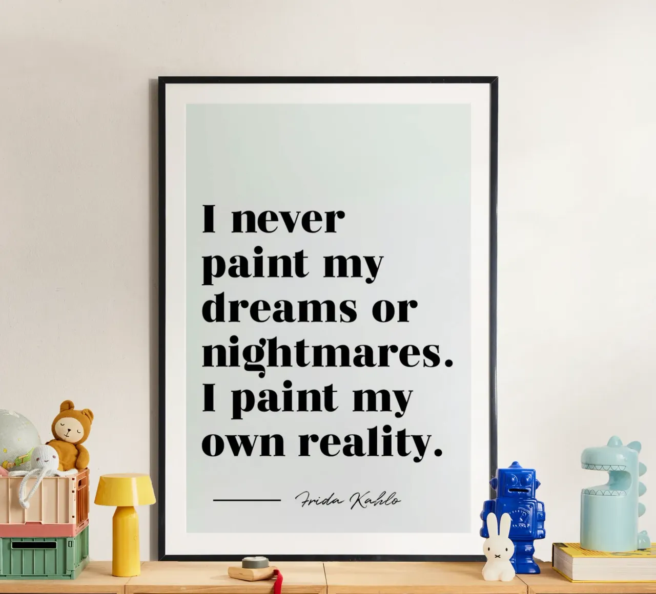 Paint Reality poster da typed