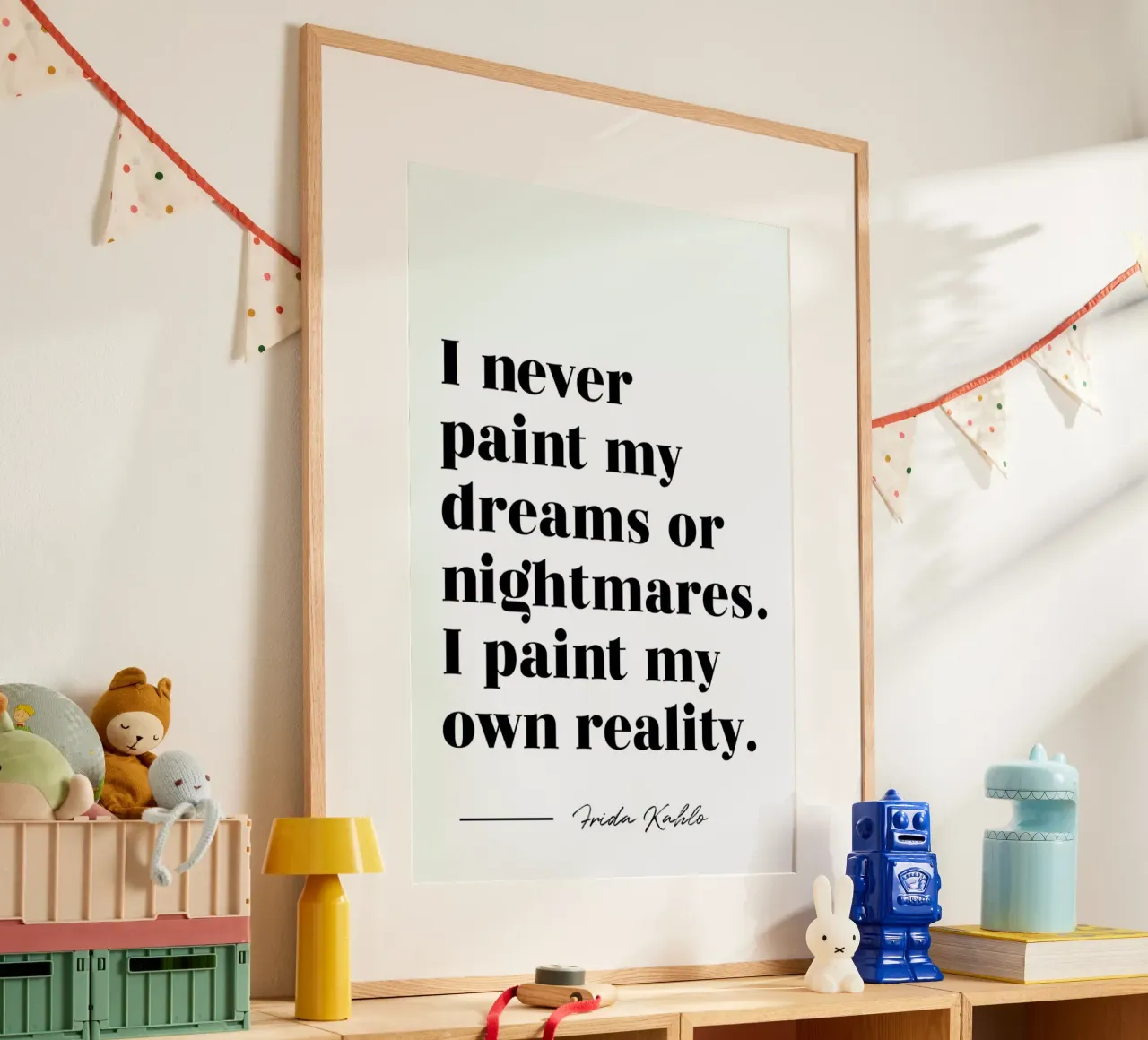 Paint Reality poster da typed