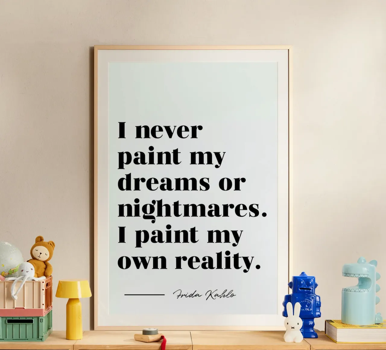 Paint Reality poster da typed