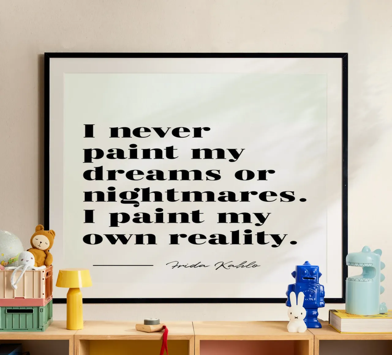 Paint Reality poster da typed