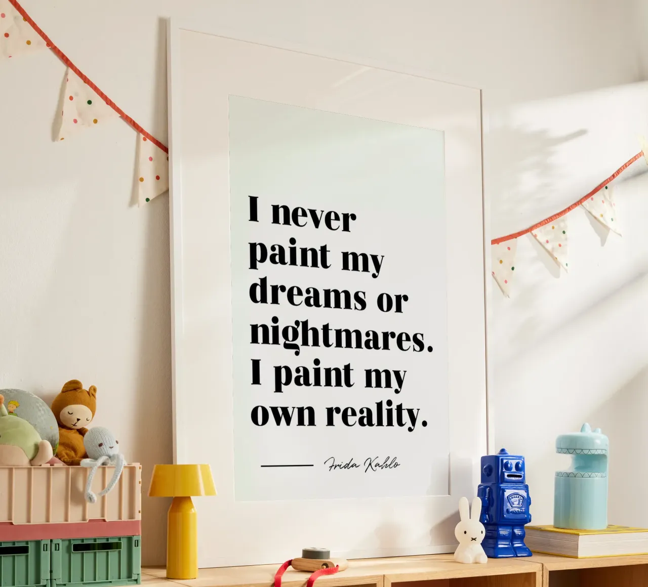Paint Reality poster da typed