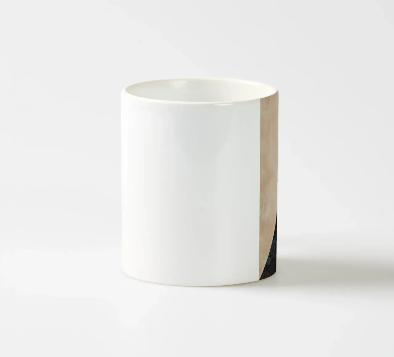 formes géométriques cercle triangle ovale forme abstraite superposée mug en céramique de Gloria A Kifyuk