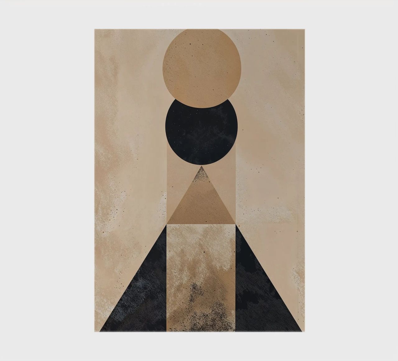 geometric shapes circle triangle oval abstract form layered notebook by Gloria A Kifyuk