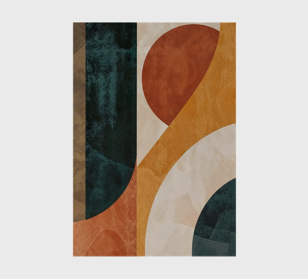 circles rectangles curves geometry abstract shapes contrast notebook by minerva santiago