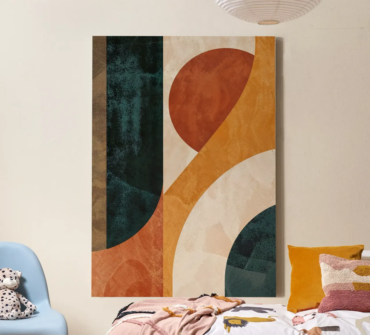 circles rectangles curves geometry abstract shapes contrast canvas by minerva santiago