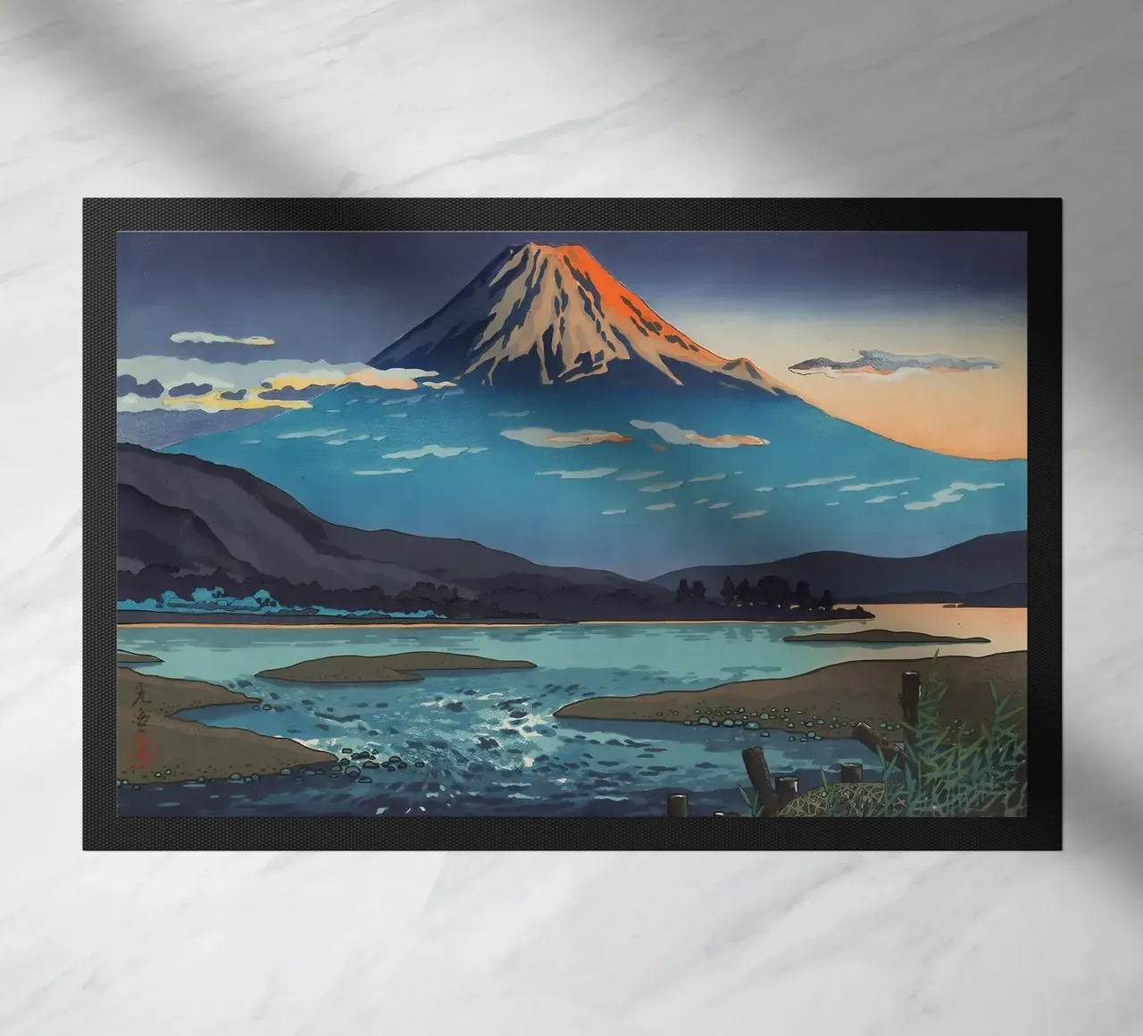 montagna tramonto lago fiume nuvole riflessione acqua orizzonte s zerbino da minerva santiago
