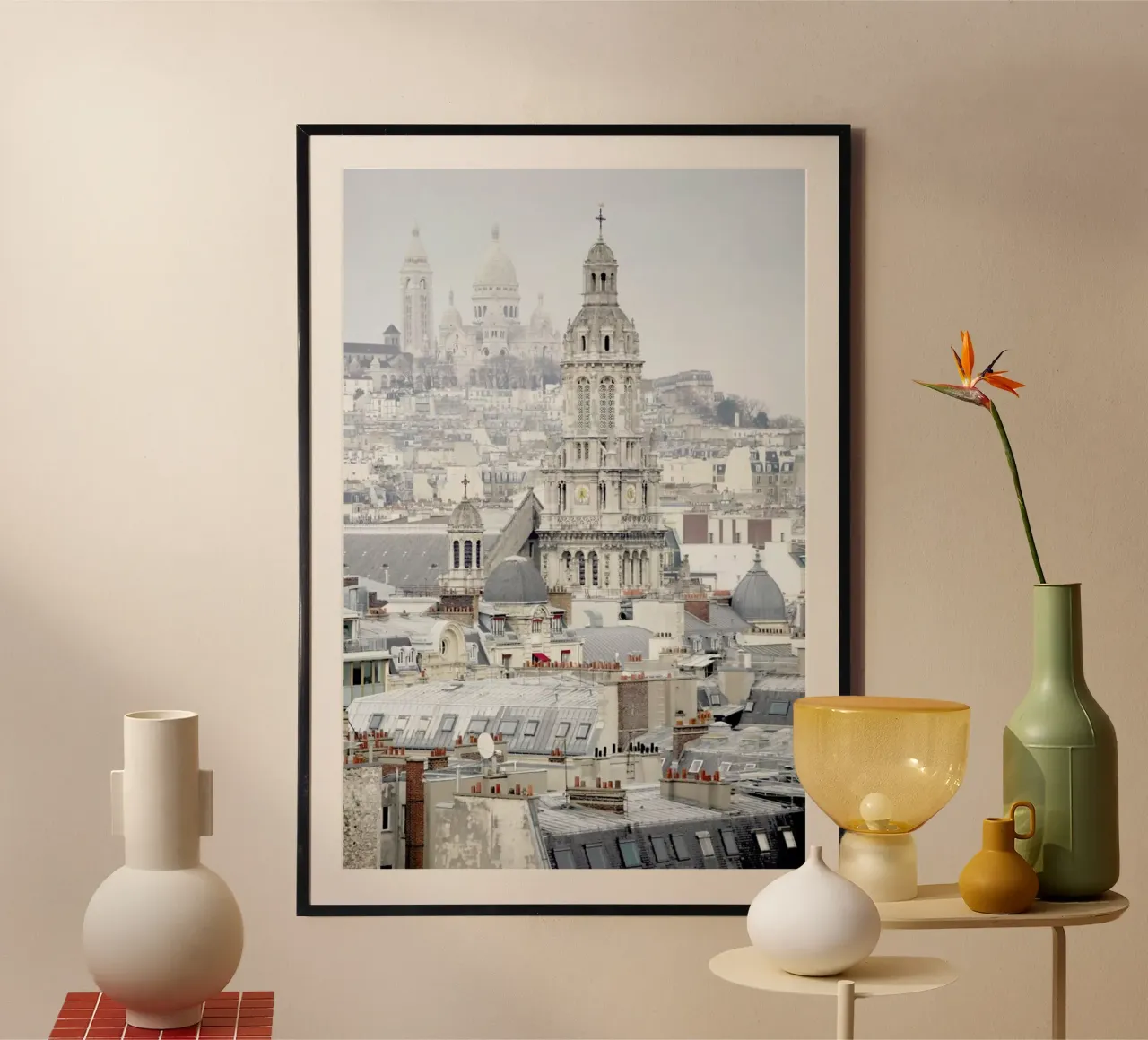 View Over Paris poster con telaio in plastica da Magdalena Martin Photography