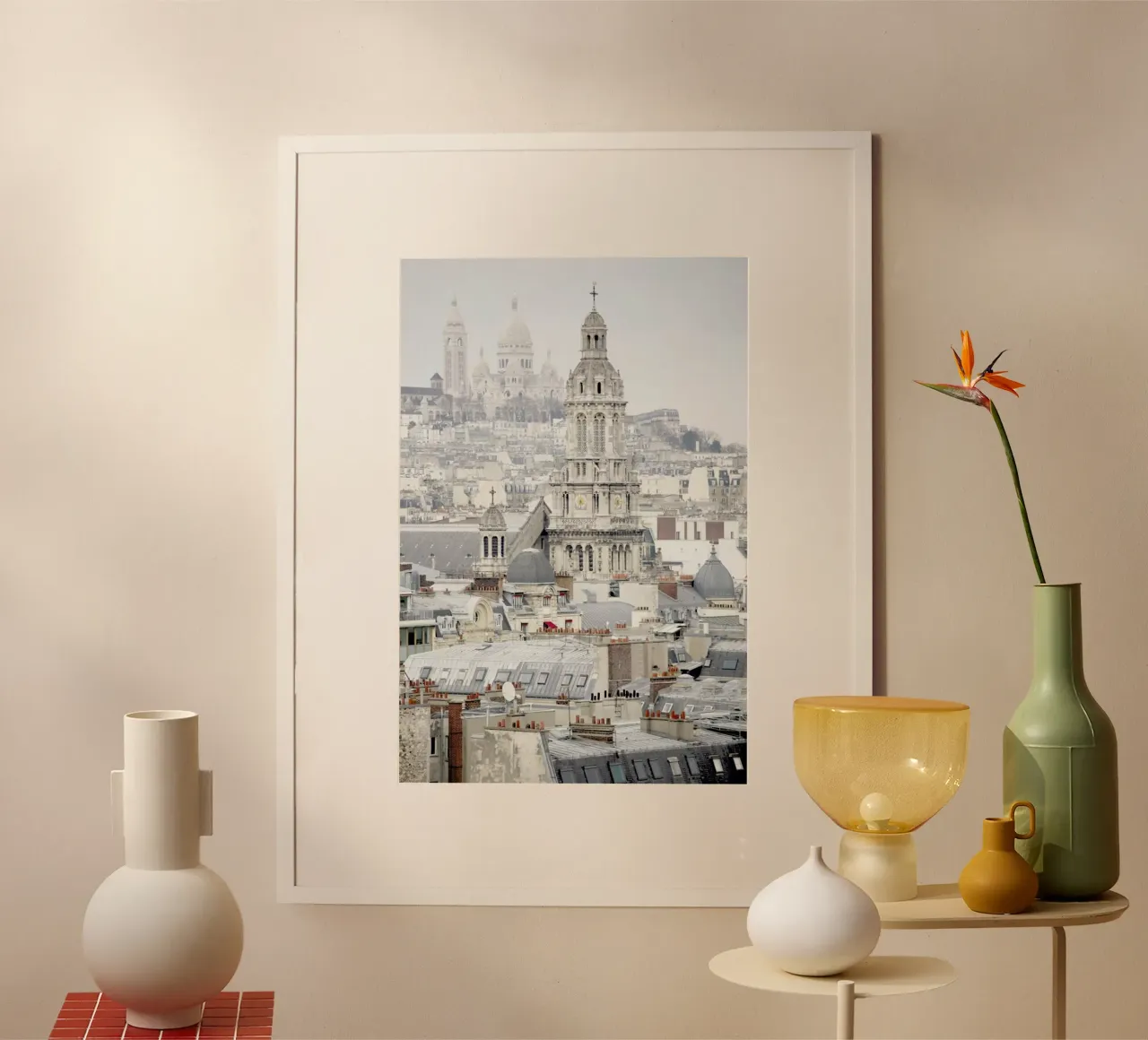 View Over Paris poster con telaio in plastica da Magdalena Martin Photography