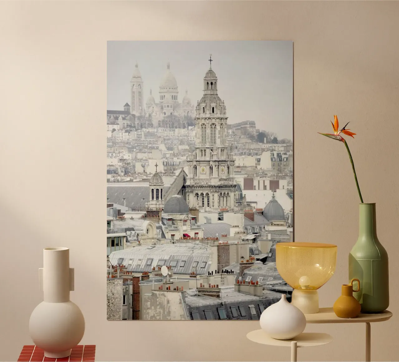 View Over Paris poster con telaio in plastica da Magdalena Martin Photography